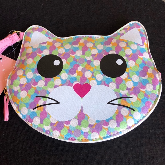 Betsey Johnson Handbags - Betsey Johnson Confetti Cat Coin Purse Wristlet